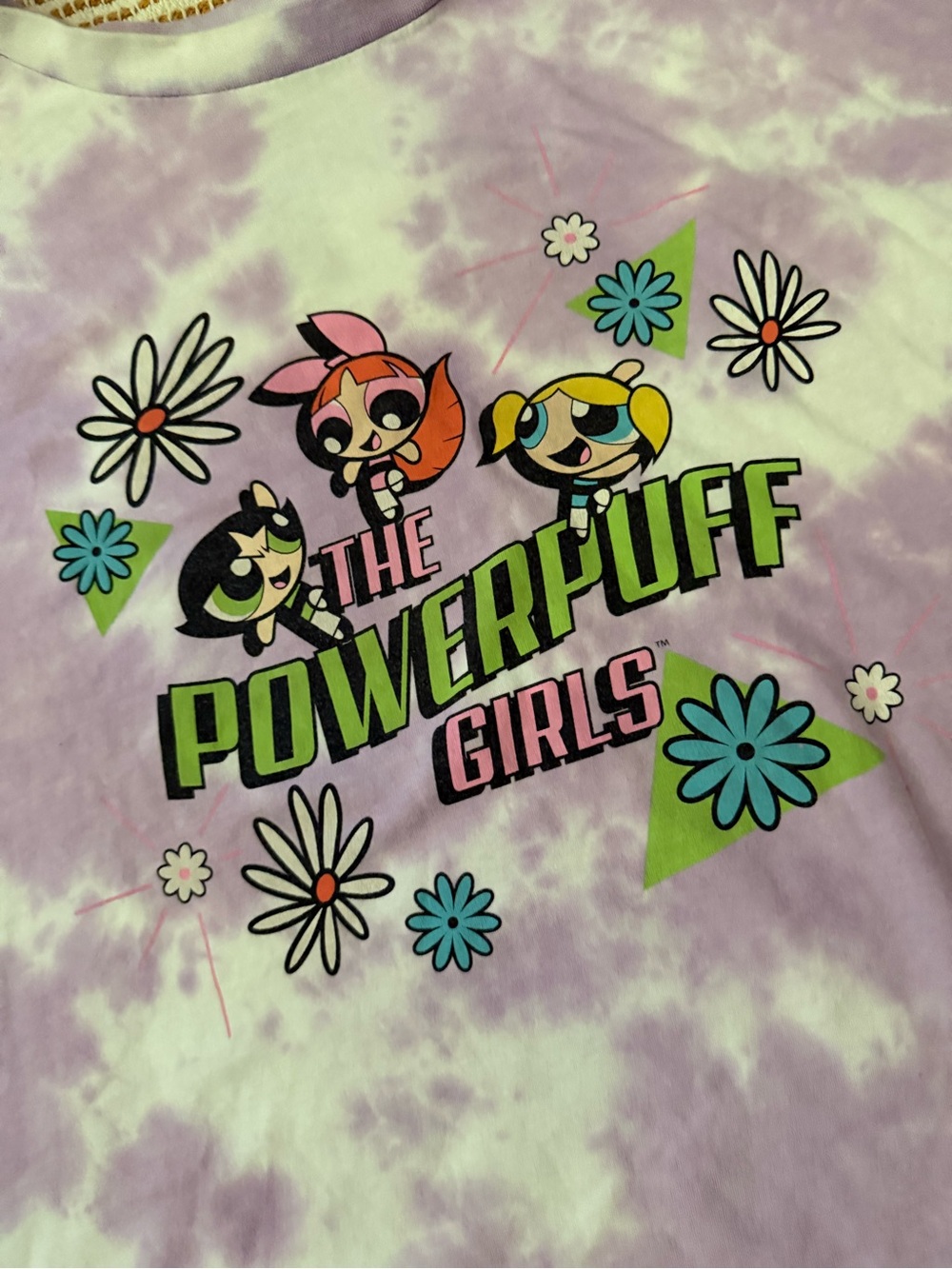 Powerpuff Tie-Dye Graphic Tee - Lavender